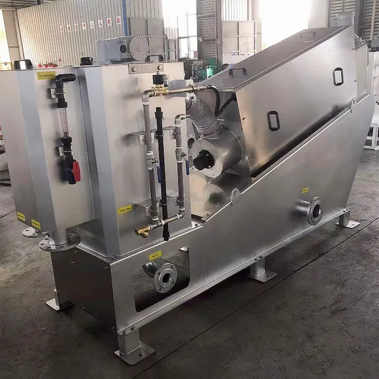 Screw Press Sludge Dewatering Machine for Wastewater